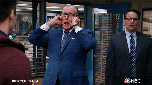 I Cant Hear You La La La GIF by Brooklyn Nine-Nine