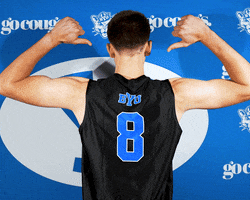 Jersey Number Sport GIF by BYU Cougars