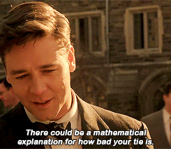 When you watch a movie like beautiful mind, you want to do maths. 

But when you start looking at math equations, it makes you say what the f***