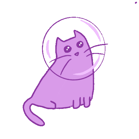 Cat Space Sticker