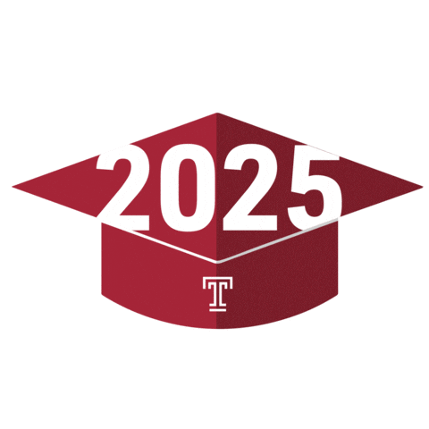 Class Of 2025 Sticker by Temple University
