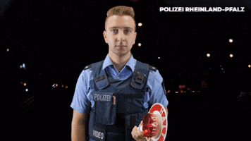 Stop Reaction GIF by Polizei Rheinland-Pfalz