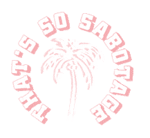 Palm Sabotage Sticker by Brunette The Label