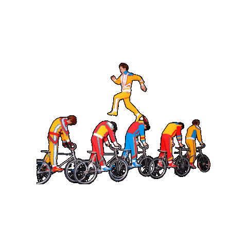 Bicycle Running Sticker by Ringling Bros. and Barnum & Bailey