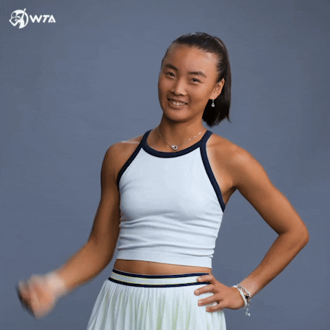 Excited Tennis GIF by WTA