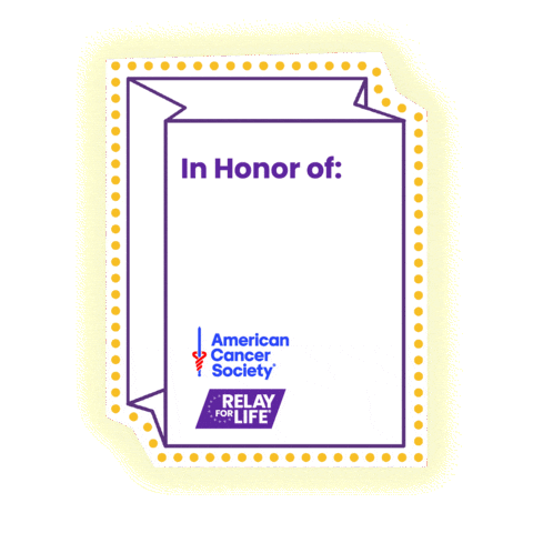 Relay For Life Luminaria Sticker by American Cancer Society