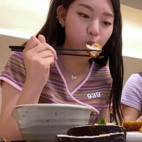 K-Pop Eating GIF