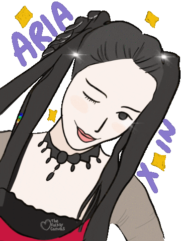 Korean Aria Sticker by Folksy Canvas