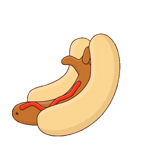 Thumbs Hotdog Sticker by yellibeanz