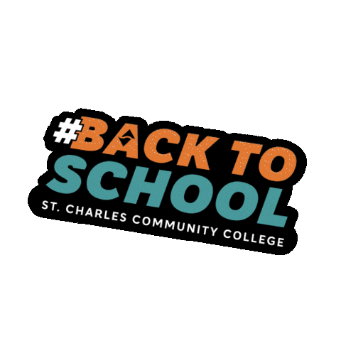 Back To School Slogan Sticker by St. Charles Community College