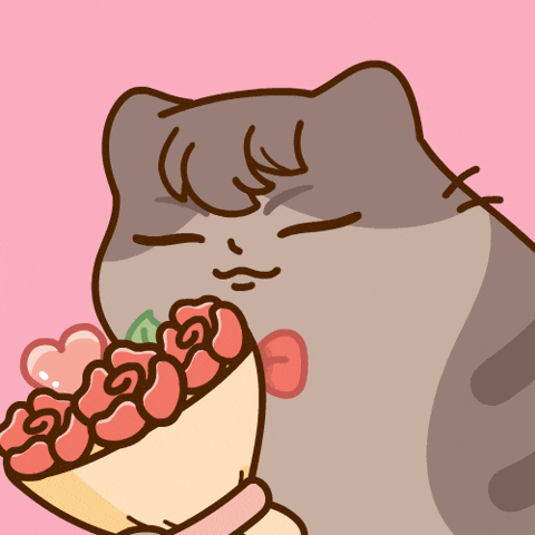 Cats Valentines GIF by Bichi Mao