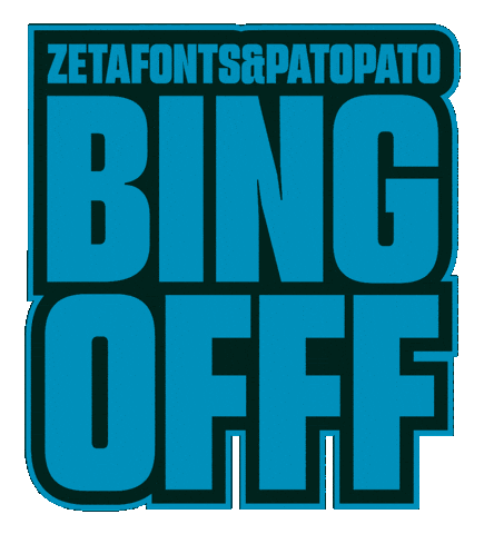 Bingofff Sticker by Zetafonts Type Foundry