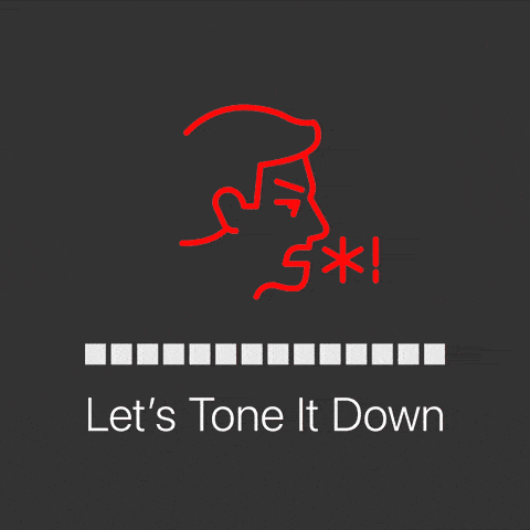 Let's tone it down