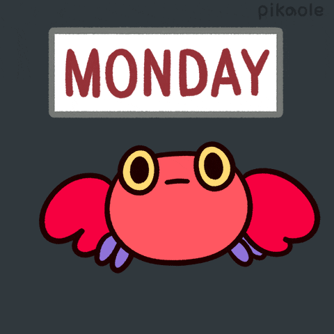 Monday Crab GIF by pikaole