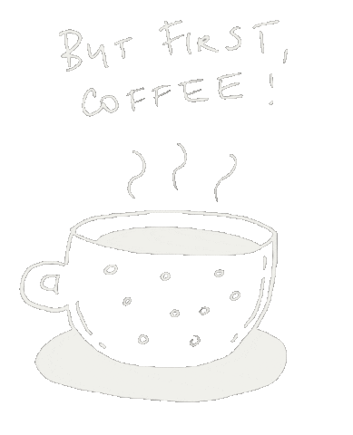 Good Morning Coffee Sticker by Joanne Pereira