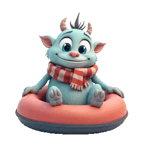 Snowing Snow Tubing Sticker