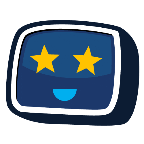 Happy Star Eyes Sticker by Ituran Brasil