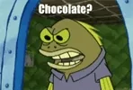 spongebob squarepants chocolate GIF