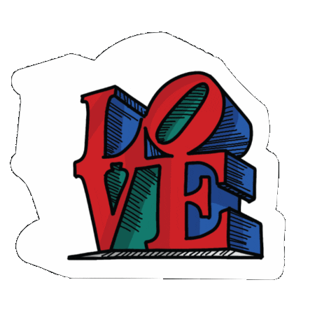 Love Park Philadelphia Sticker by visitphilly
