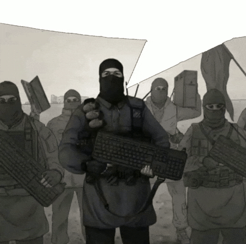 Keyboard Warrior Light Mode GIF