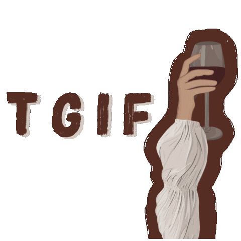 Friday Wine Sticker