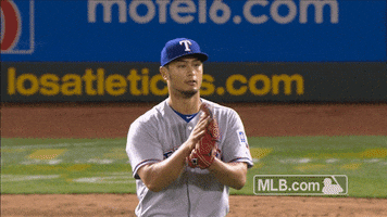 texas rangers applause GIF by MLB