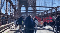 'Excluded Worker' Protesters Shut Down Traffic on Brooklyn Bridge