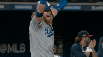 Jumping Lets Go GIF by MLB