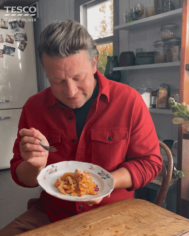 Dinner Eating GIF by Jamie Oliver