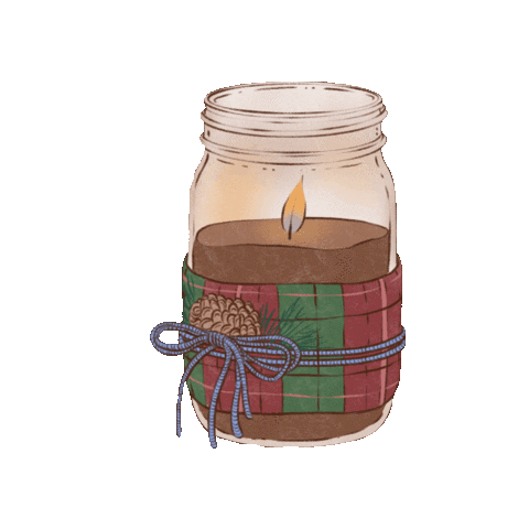 Christmas Candle Sticker
