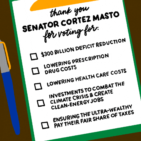 Thank you Senator Cortez-Masto for voting