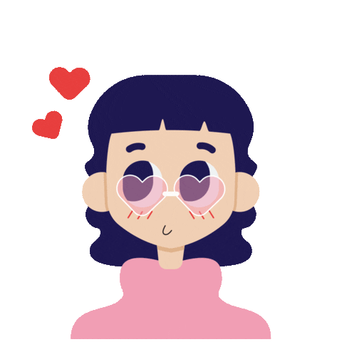 Glasses Love Sticker