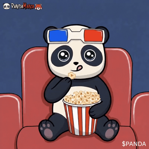 Cartoon Character Popcorn GIF by PandaMania