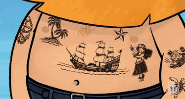 Cartoon Tattoo GIF by World of Warships