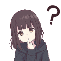 Question Anime Girl Sticker