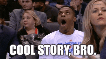 Russell Westbrook Reaction GIF by NBA