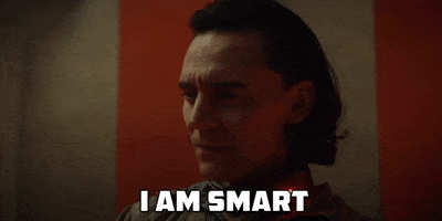 I Am Smart Tom Hiddleston GIF