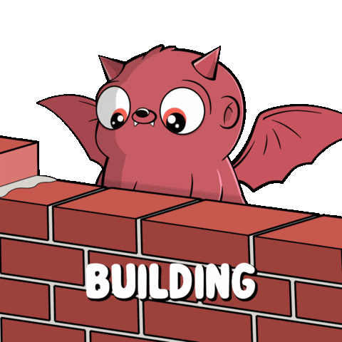 Brick By Brick House Sticker by Fugz Official
