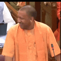 Happy Yogi Adityanath Sticker by Creative Hatti