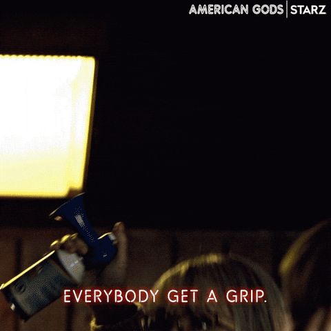 Chill Out Shut Up GIF by American Gods