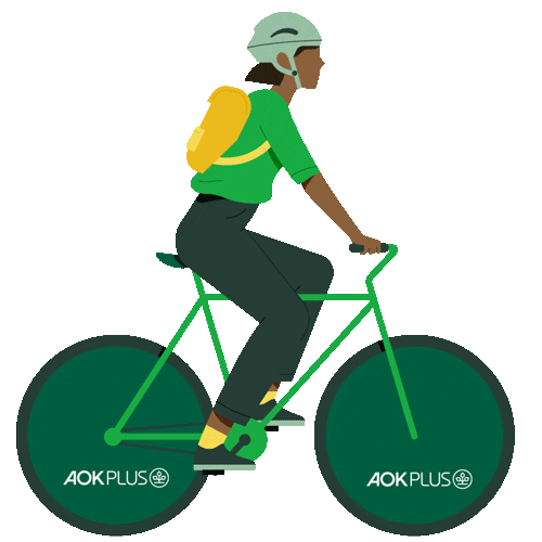 Training Fahrradfahren Sticker by AOK PLUS