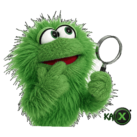 Thinking Magnifying Glass Sticker by KauxKaugummi