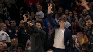 kevin love jumper GIF by NBA