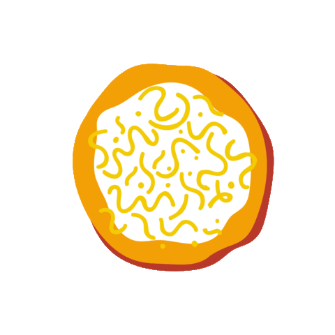 Retro Lángos Budapest Sticker