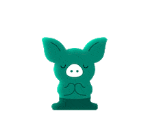 Yoga Pig Sticker by samlip