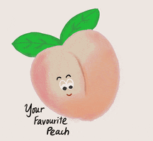 Peach Fruits GIF by Jusjetta