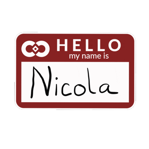 Name Tags Sticker by Cowe Communications