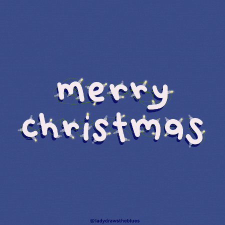 Blinking Merry Christmas GIF