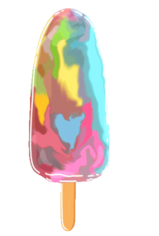 Ice Cream Rainbow Sticker by Bianca Bosso