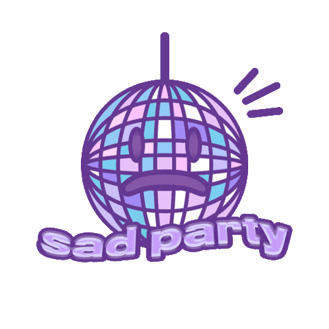 Sad Pity Party Sticker by Kamille